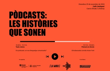 El Instituto de Estudios Baleáricos (IEB) y La Mira presentan «Pòdcasts: Les històries que sonen»